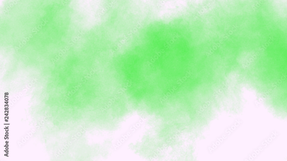 Abstract green smoke backdrop. Art smoke brush. Green background