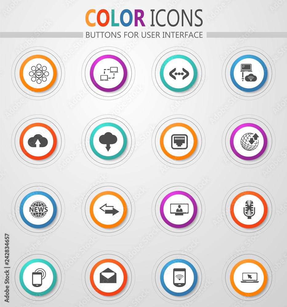 Communication icons set Communication icons set