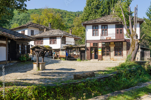 Traditional Bulgarian rural houses in the Architectural and historical reserve Bohzentsi photo