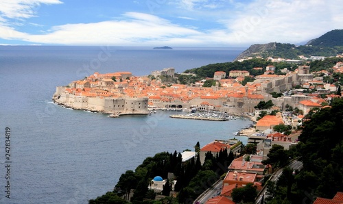 view on old town Dubrovnik  Croatia