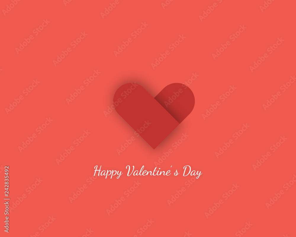 Valentine's day design with abstract heart Valentine's day design with abstract heart