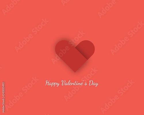 Valentine's day design with abstract heart