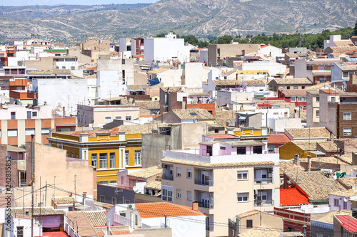 view of the town of Cartagena  Spain , LOT OF COLOR HOUSES AND ROOFS  © Bas