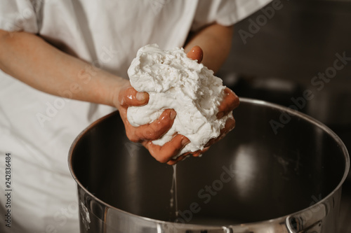 Italian cheese production in dairy