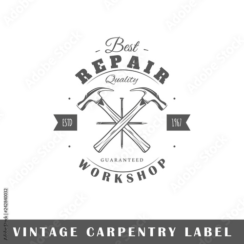 Carpentry label