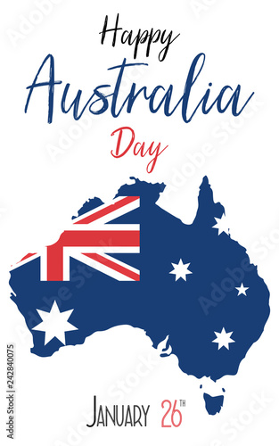  Australia day. 26 january. Vector illustration