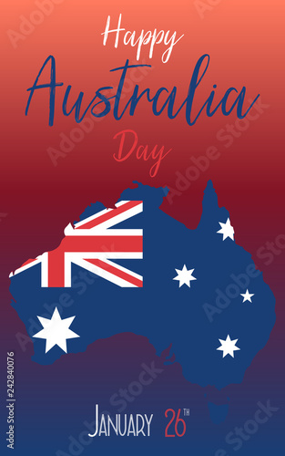  Australia day. 26 january. Vector illustration