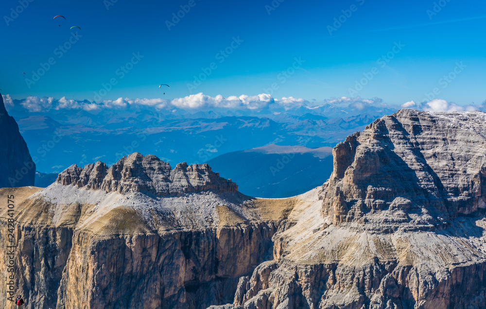 Sulla Group from Pordoi Sass ( 2950 m) , dolomite's, Trenton Alto adage, northern Italy, Europe