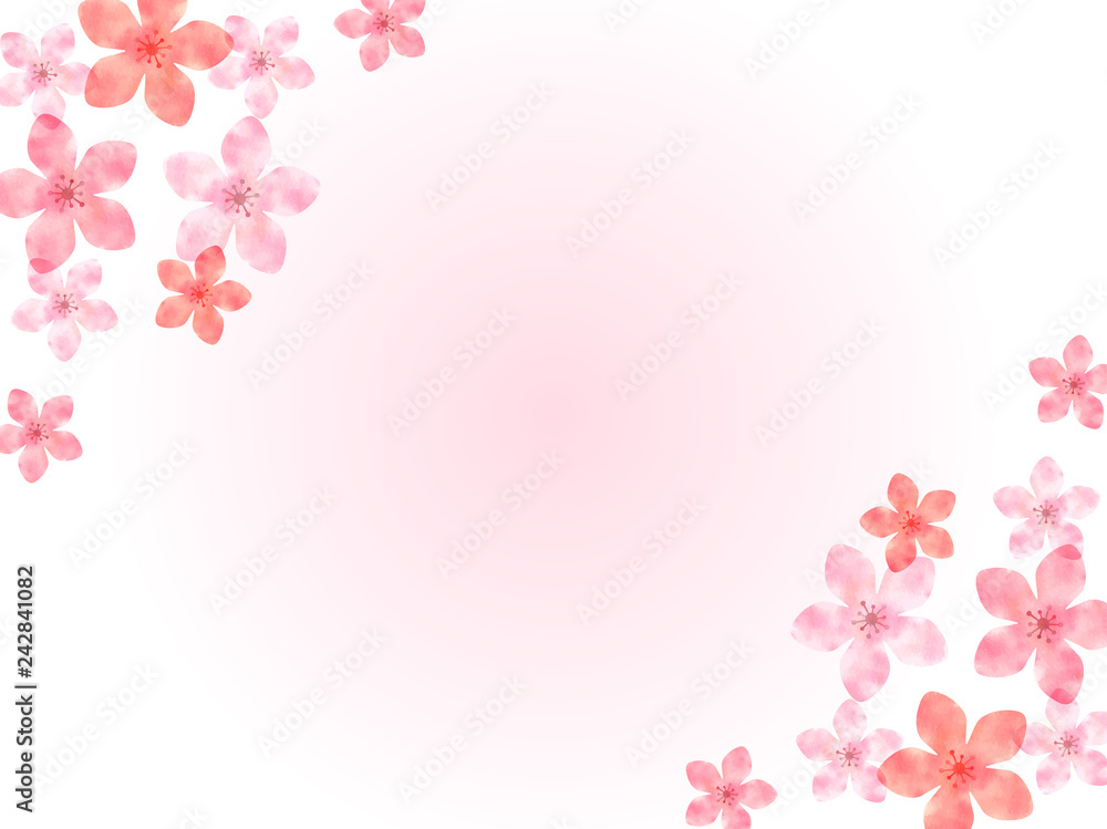 桃の花の背景イラスト Stock Vector Adobe Stock