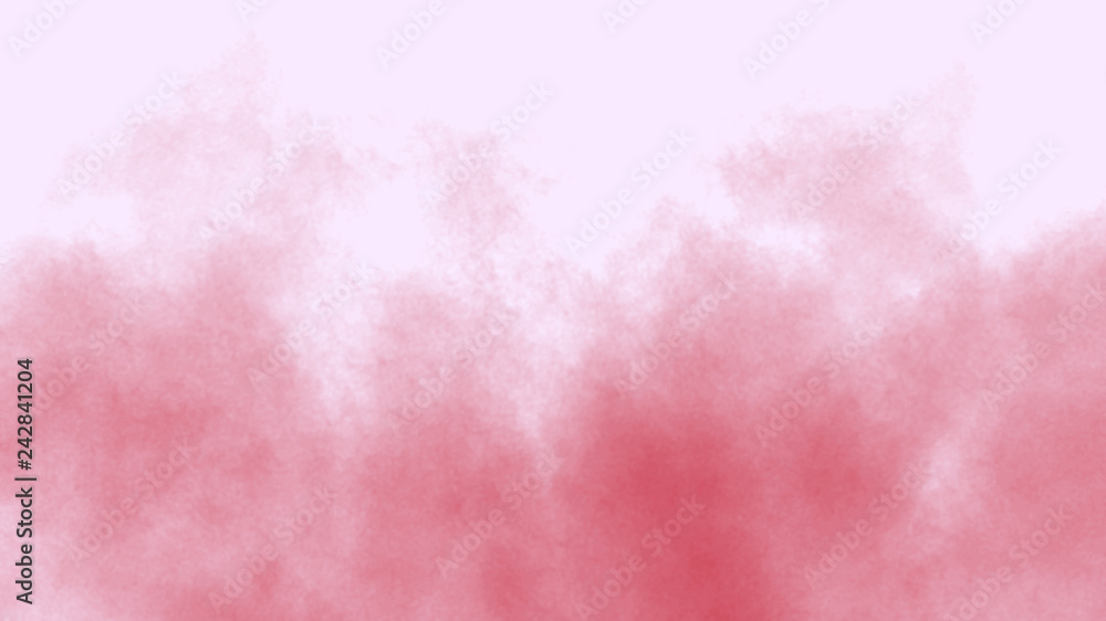 Red smoke on the white background Red smoke on the white background