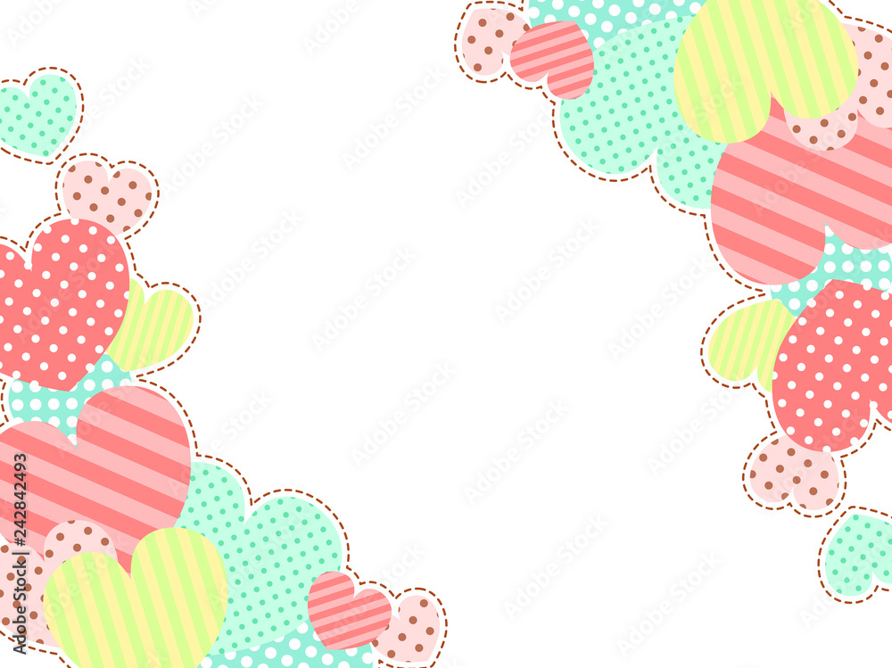 ハートのイラストの背景 ハートのイラストの背景