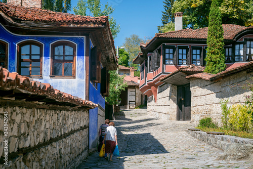 The street in Koprivshtitsa town,  Bulgaria photo