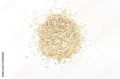 Oatmeal isolated on white background