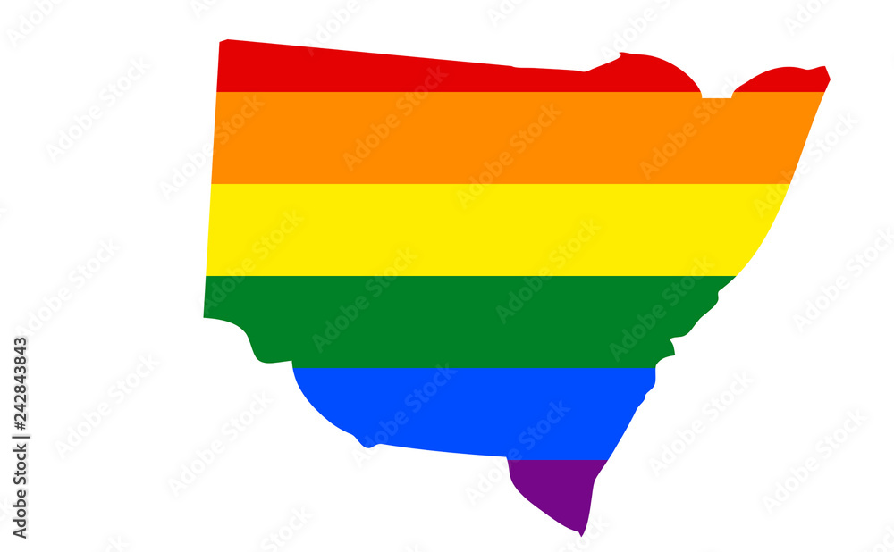 Obraz premium New South Wales Gay Flag