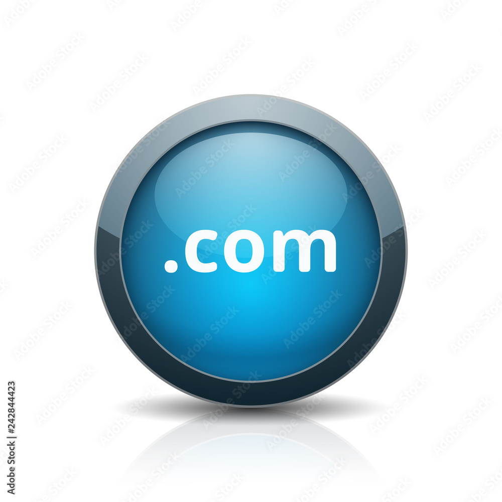com domain name button illustration com domain name button illustration