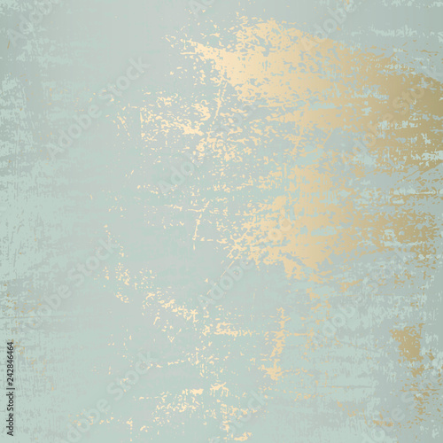Abstract Grunge Pattina effect Pastel Gold Retro Texture. Trendy Chic Background made in Vector for your design
