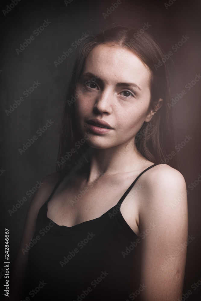 stylized retro woman portrait stylized retro woman portrait