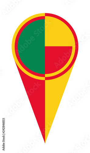 Benin Map Pointer Location Flag Free Download Benin Map Pointer Location Flag - GFXLoad