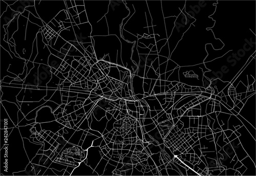 Dark area map of Delhi, India