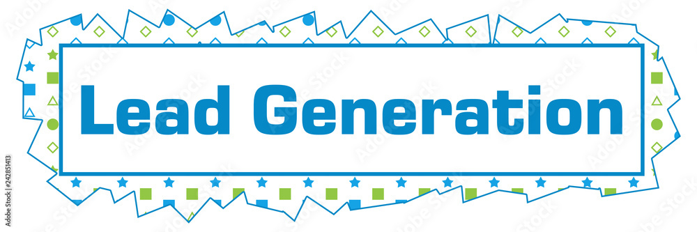 Lead Generation Green Blue Texture Random Shapes Horizontal Lead Generation Green Blue Texture Random Shapes Horizontal