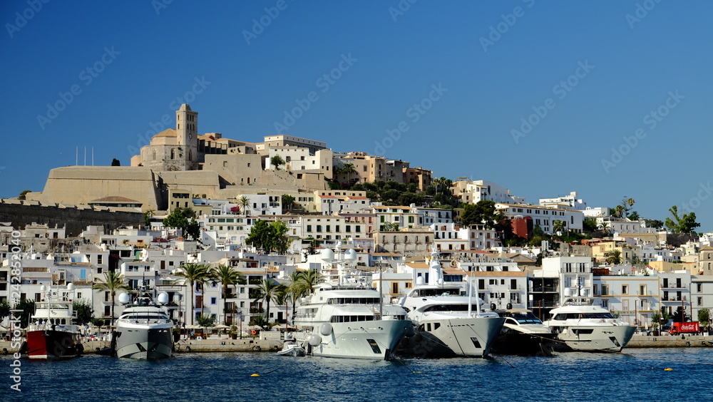 Fototapeta premium panoramic view of ibiza spain