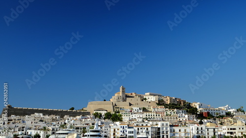panoramic view of ibiza spain