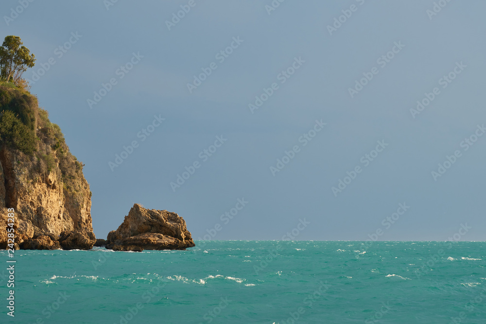 Rocks and sea background Rocks and sea background