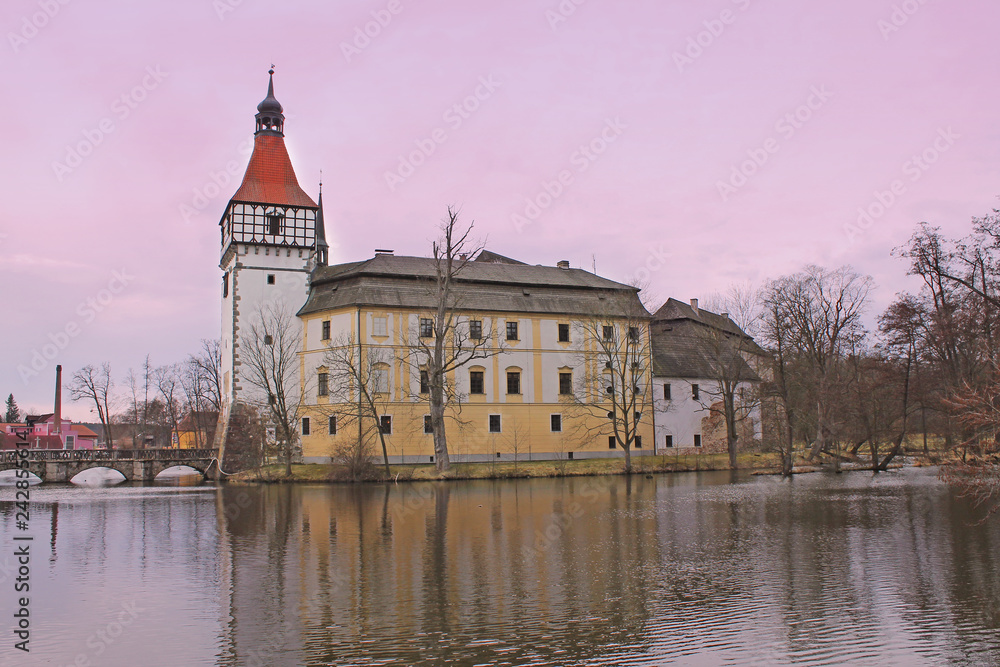 Obraz premium View of Castle of Blatna. South Bohemia, Czech Republic, Europe