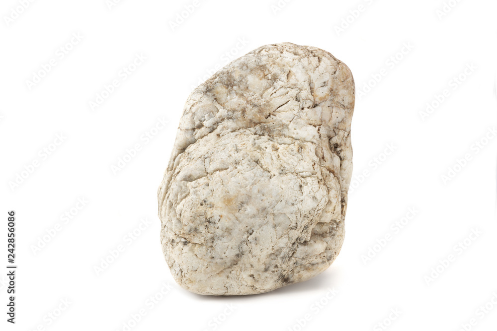 stone rock marble river isolated white background