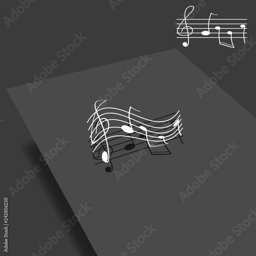 Hintergrundkarton Musik