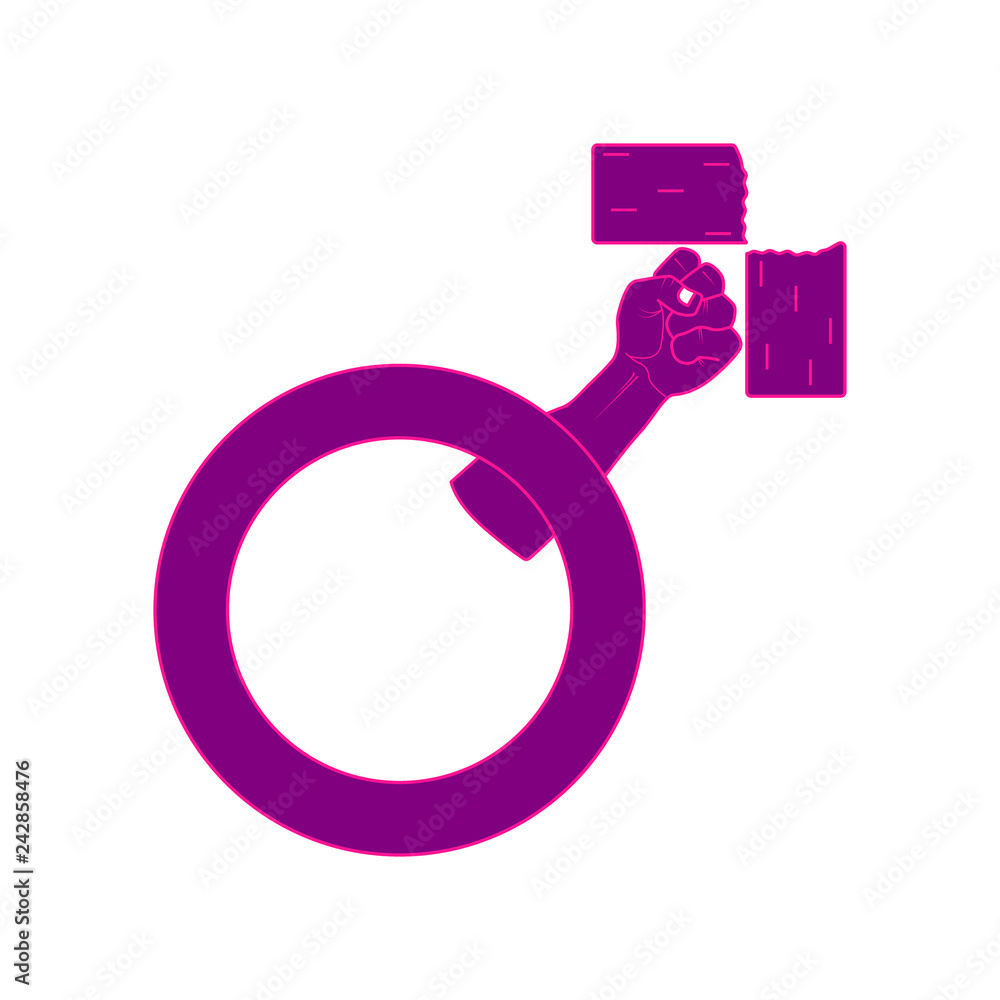 male symbol arm breaking brick symbolizing human power male symbol arm breaking brick symbolizing human power