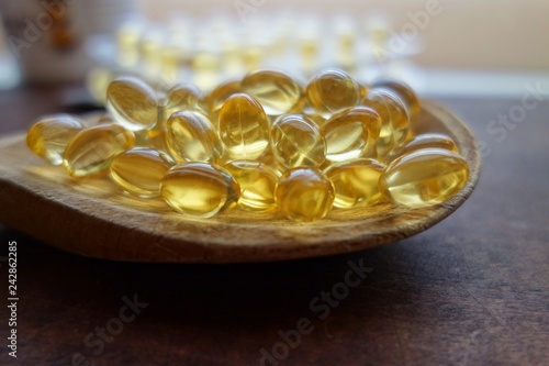 Fish oil in capsules. For health and immunity. (Oleum Jecoris Aselli, Oleum Morrhuae, Oleum Gadi) 