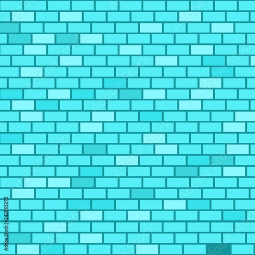 Abstract blue brick vector background.
