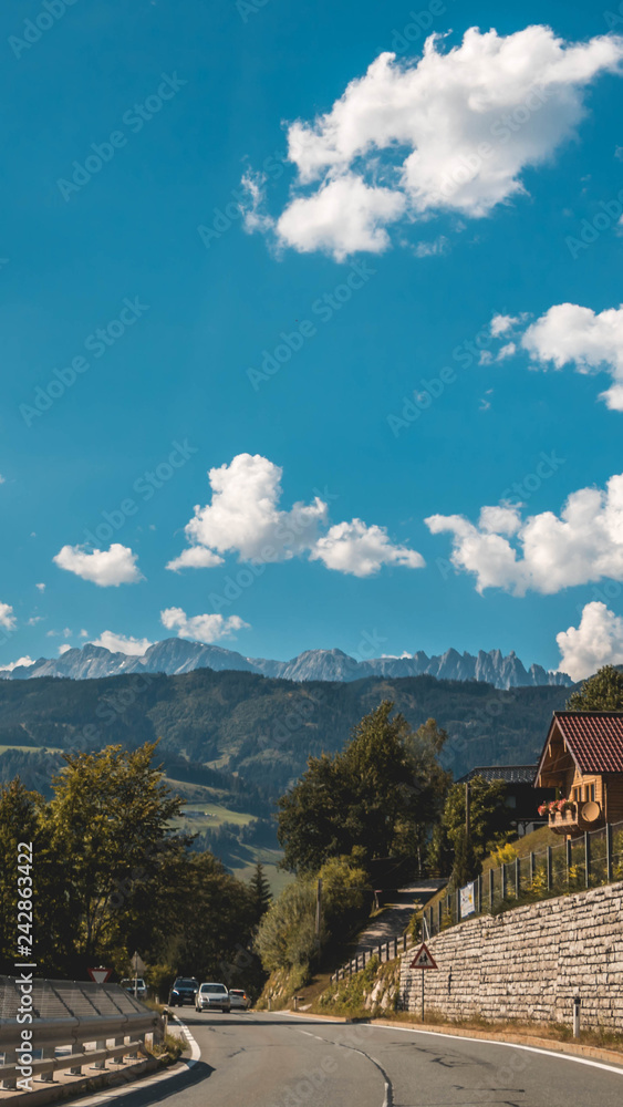 Smartphone HD wallpaper of beautiful alpine view near Wagrain - Salzburg - Austria