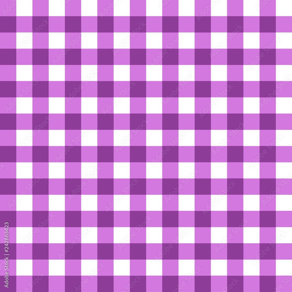 Purple tablecloth pattern. Seamless checkered Purple tablecloth pattern. Seamless checkered
