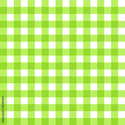 Green vector tablecloth pattern. Seamless