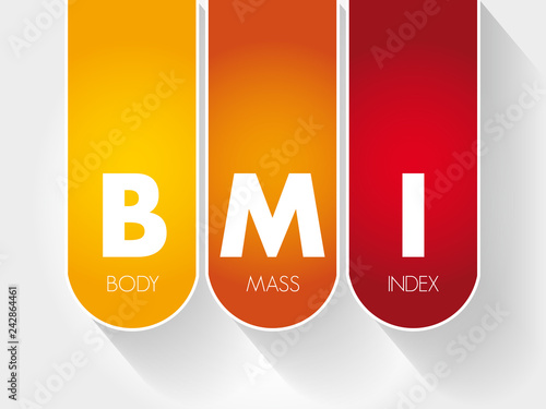 BMI - Body Mass Index acronym, health concept background