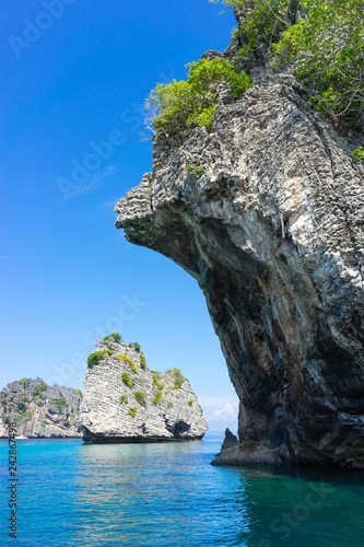Rock in the sea at Phuket, Thailand.