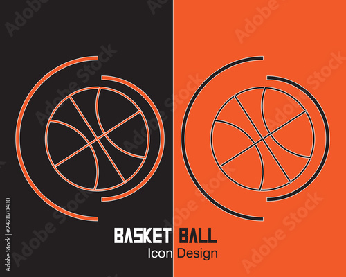 Ball vector icon design. Flat design web icons in eps 10. Colorful internet buttons in two versions