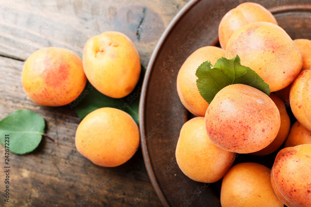ripe apricots in a plate ripe apricots in a plate