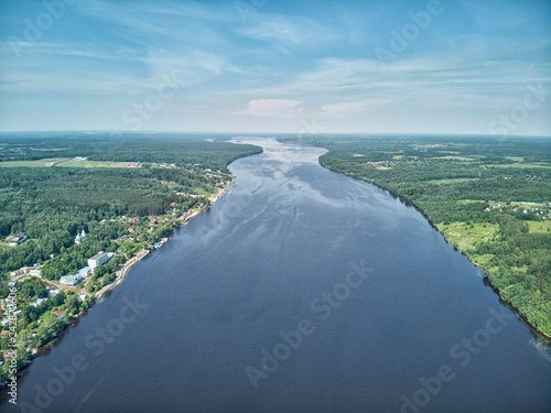 Фотография View on the valley of Volga river from the hill
