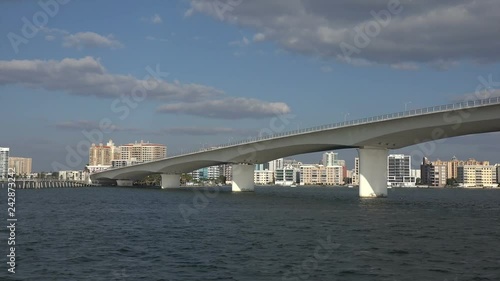 Ringling Bridge and causeway, Sarasota Bay, Florida, USA photo