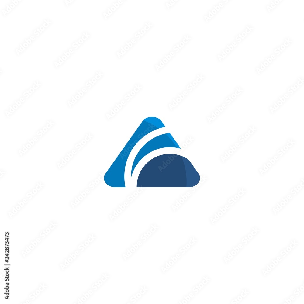letter A simple logo letter A simple logo