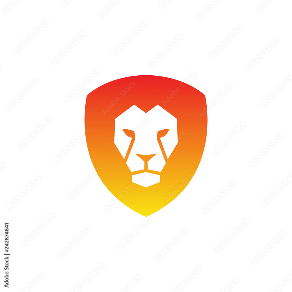 Lion head - vector logo template creative illustration. strong, power concept symbol. Design element. - Vector Lion head - vector logo template creative illustration. strong, power concept symbol. Design element. - Vector