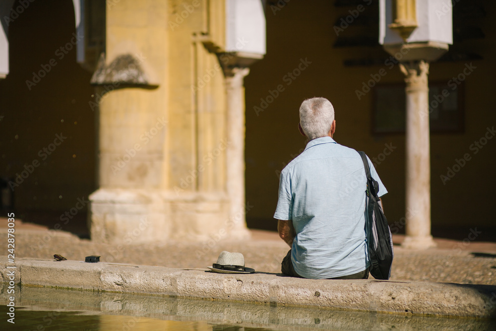Senior Tourist Resting Senior Tourist Resting