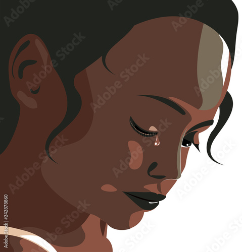 Violenza domestica, donna depressione, maltrattamento, picchiare, ragazza, bambina, violenza sulle donne. Ragazza che piange. Tristezza