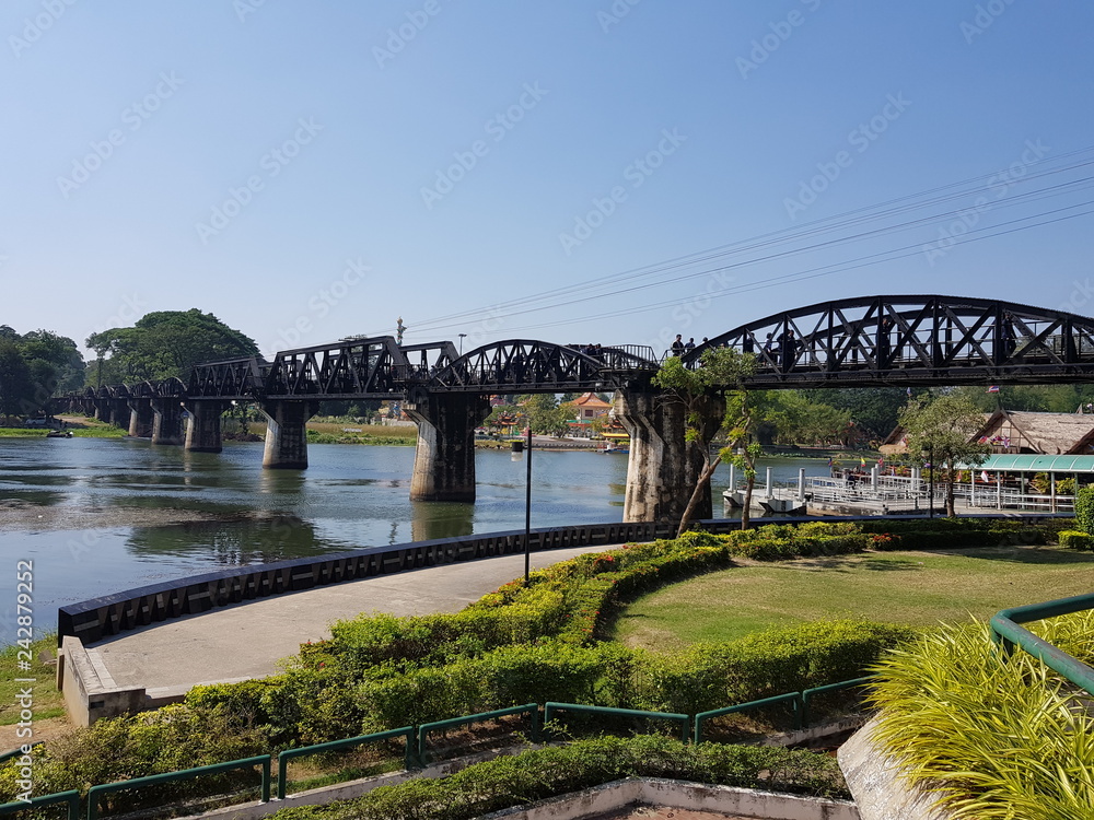 Fototapeta premium Bridge over the River Kwai, Thailand