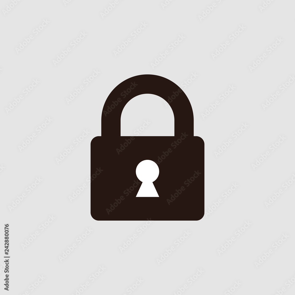 Lock icon. Encryption icon. Lock Icon in trendy flat style isolated on white background. Security symbol for web design Lock icon. Encryption icon. Lock Icon in trendy flat style isolated on white background. Security symbol for web design