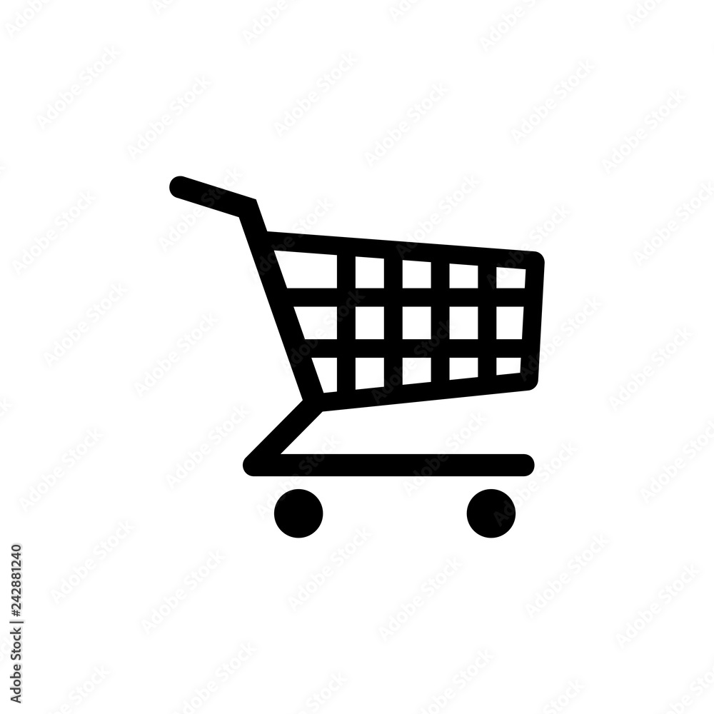 Shopping icon vector. Shopping cart icon Shopping icon vector. Shopping cart icon