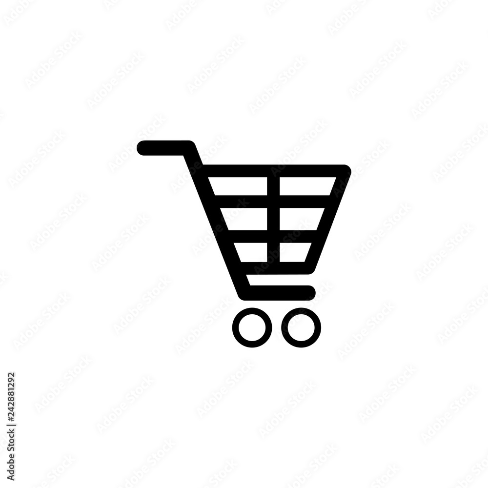 Shopping icon vector. Shopping cart icon Shopping icon vector. Shopping cart icon